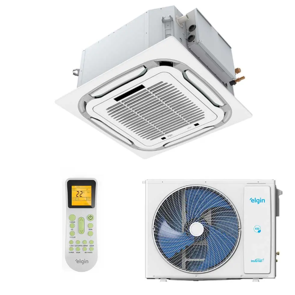 Ar Condicionado Cassete Elgin Plus Inverter 18000 BTU/h Frio 220V R-32 - KDFC18C2NACA