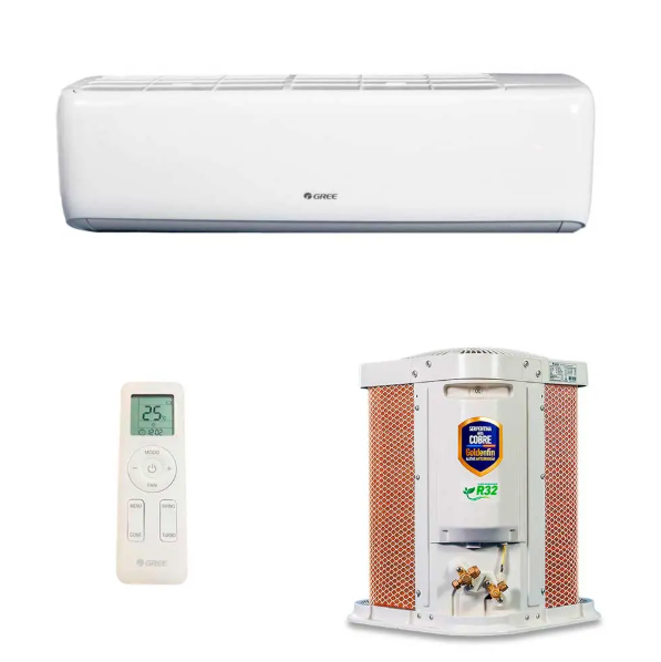Ar Condicionado Split Hi-Wall Gree G-Top Auto Inverter 9000 BTU/h Frio Wi-Fi 220V