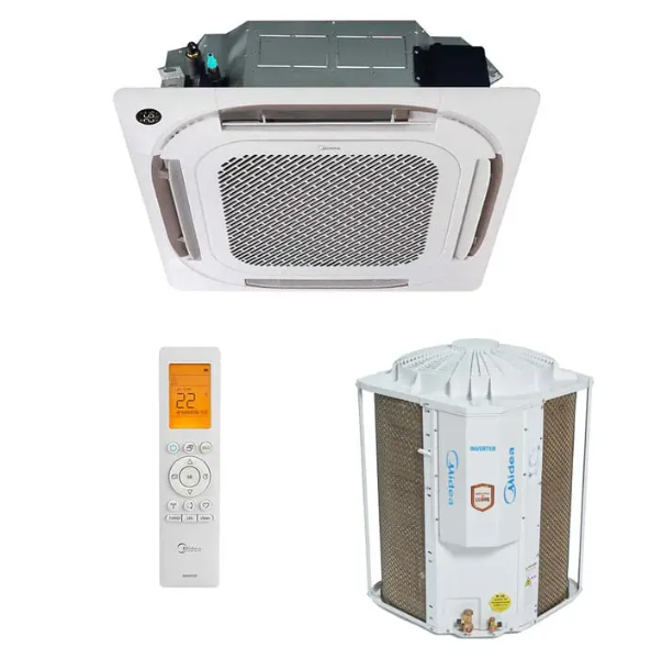 Ar Condicionado Split Cassete 4 Vias Midea Inverter Connect 60000 BTU/h Frio Wi-Fi 220V