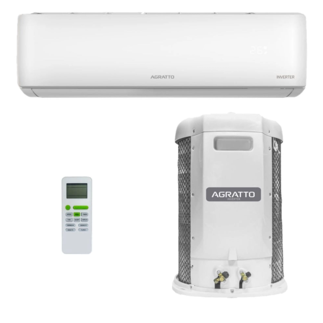 Ar Condicionado Split Hi-Wall Agratto Liv Top Inverter 30.000 BTU/h Frio 220V R-32